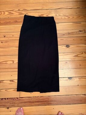 Zara Black Women's Midi Skirt